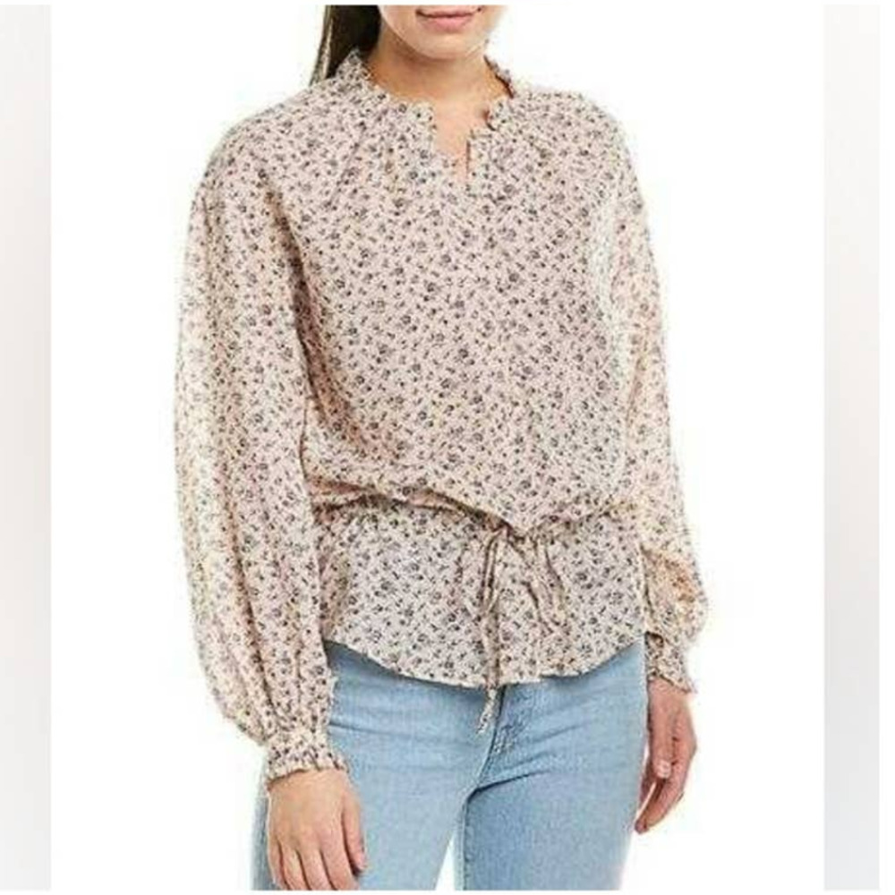 Joie Senaya Top in Pink Sky Size Medium Tie waist